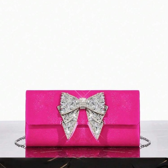 NWT Shein Elegant Crystal Rhinestone Clutch - Picture 3 of 8